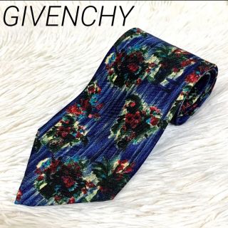 ジバンシィ(GIVENCHY)の【美品】GIVENCHY シルク ネクタイ 油絵 花柄 ハイセンス ヴィンテージ(ネクタイ)