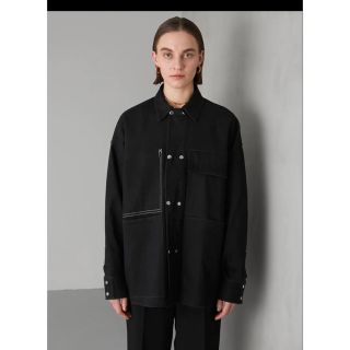 LA PEAU DE GEM black denim coverall