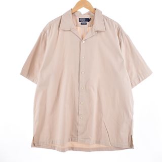 ラルフローレン(Ralph Lauren)の古着 ラルフローレン Ralph Lauren POLO by Ralph Lauren CALDWELL ボックスシャツ 半袖 オープンカラー コットンシャツ メンズXXL /eaa329136(シャツ)