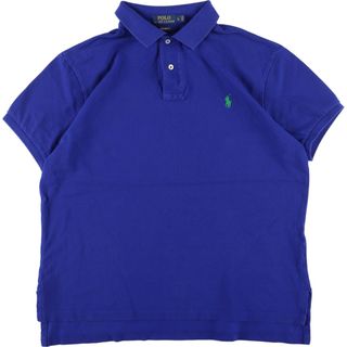 ラルフローレン(Ralph Lauren)の古着 ラルフローレン Ralph Lauren POLO RALPH LAUREN CUSTOM FIT 半袖 ポロシャツ メンズM /eaa332703(ポロシャツ)