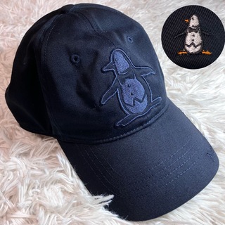 マンシングウェア(Munsingwear)のマンシングウェア キャップ 帽子 刺繍 ロゴ ブラック(キャップ)