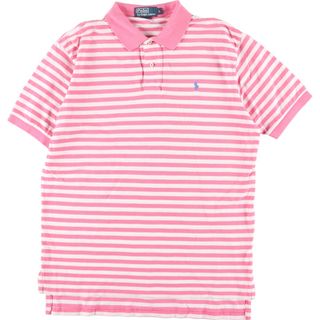 ラルフローレン(Ralph Lauren)の古着 ラルフローレン Ralph Lauren POLO by Ralph Lauren 半袖 ボーダー ポロシャツ メンズL /eaa332784(ポロシャツ)