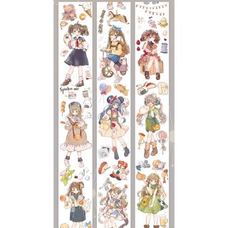 【No.16-a】  咕咕樂園  海外マステ 1ループ切り売り(テープ/マスキングテープ)
