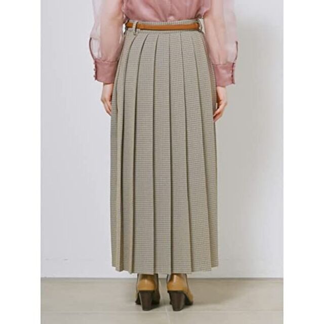 Lily Brown(リリーブラウン)のLily Brown　ビットベルト付きプリーツスカート　チェック　０ レディースのスカート(ロングスカート)の商品写真