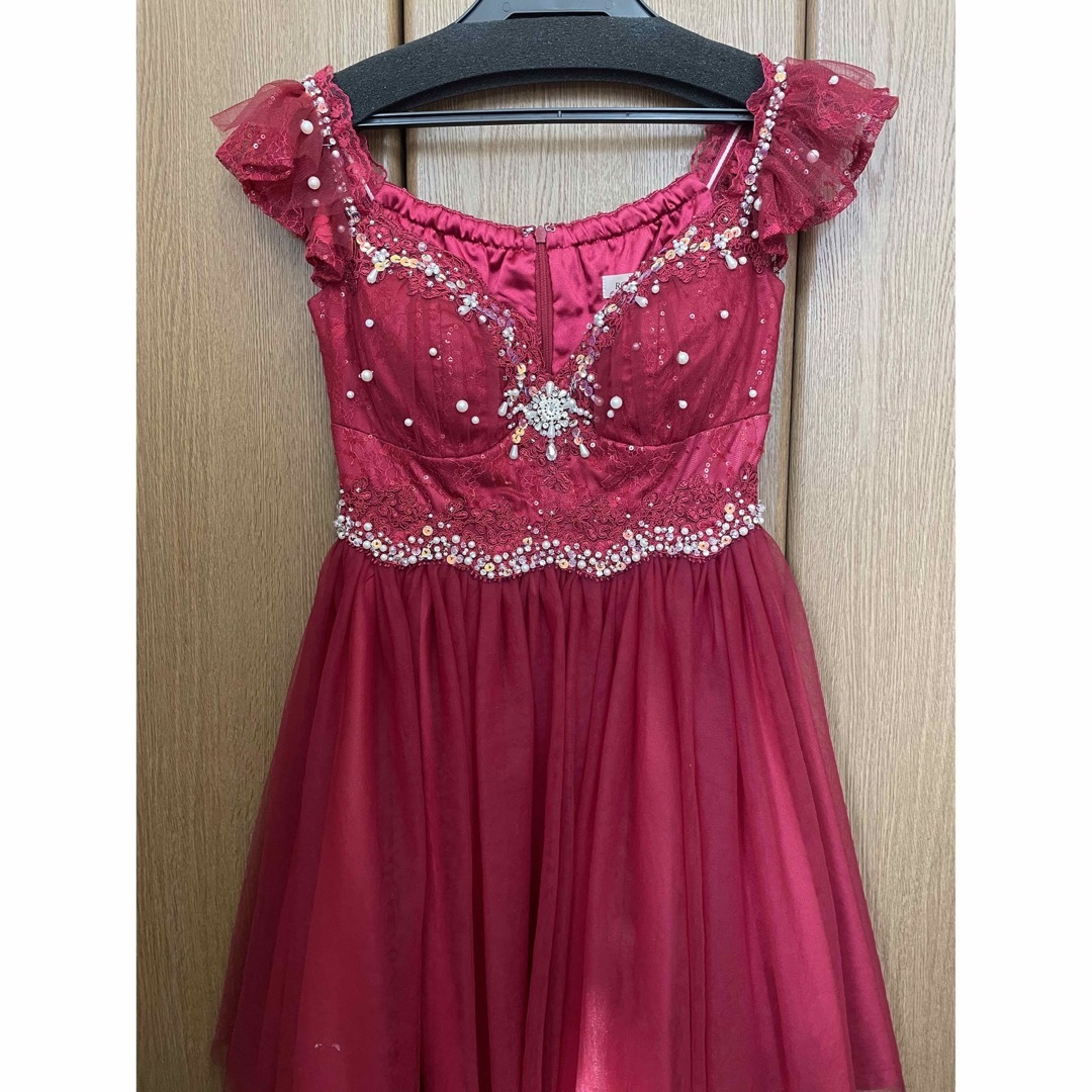 キャバクラ ドレス robe de fleurs 赤 1