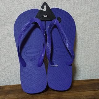 ハワイアナス(havaianas)のhavaianas ハワイアナス ビーチサンダル パープル　未使用　27(ビーチサンダル)