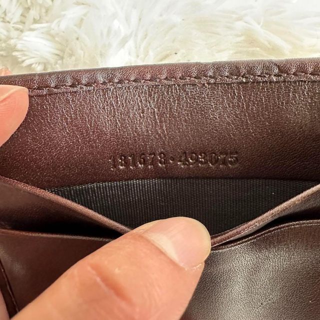 Gucci - 【美品】GUCCI グッチシマ 2つ折りマネークリップ ブラウン
