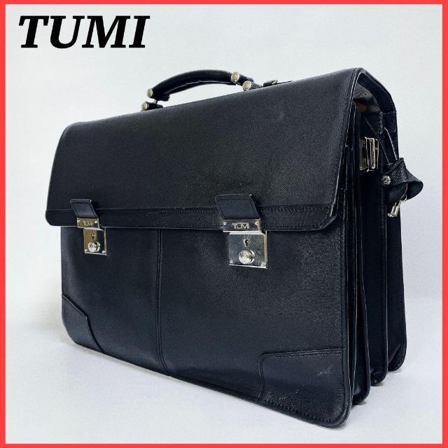 【希少廃盤品】TUMI ビジネスバッグ ブリーフケース 93232D レザー 黒