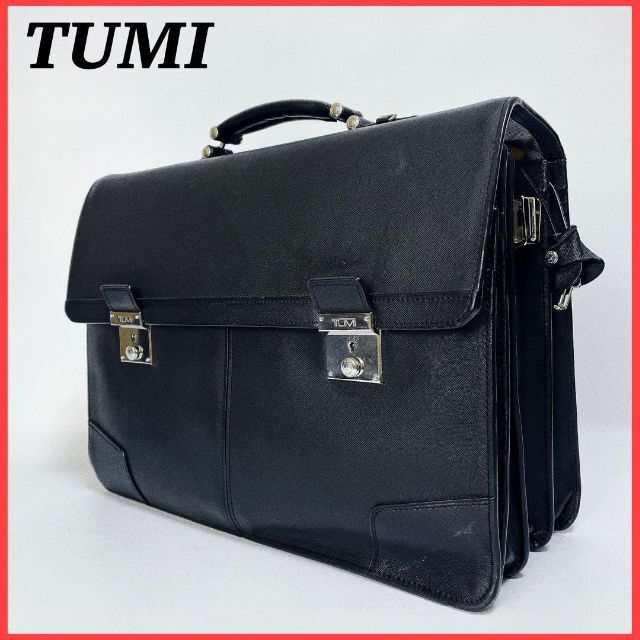 希少廃盤品】TUMI ビジネスバッグ ブリーフケース 93232D レザー 黒