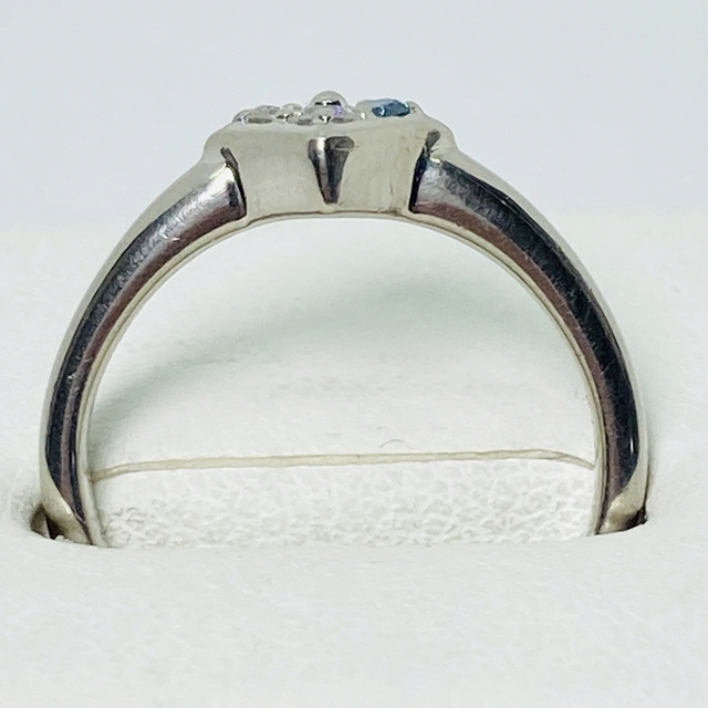 H.L(アッシュエル)のH・L アッシュエル Pt900 ブルーダイヤ / ダイヤモンド リング レディースのアクセサリー(リング(指輪))の商品写真