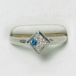 アッシュエル(H.L)のH・L アッシュエル Pt900 ブルーダイヤ / ダイヤモンド リング(リング(指輪))