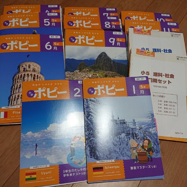 小学ポピー 5年 4月号～2月号 ほぼ未使用 出産祝い 7799円 ...