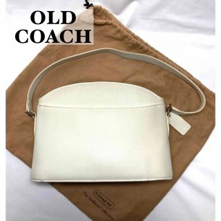 希少・袋付き】COACH オールドコーチ ショルダーバッグ ホワイト 4405-