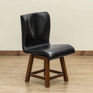 SKB DCLN 回転式ダイニングチェア ブラック 4脚-