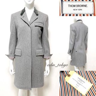 トムブラウン(THOM BROWNE)の新品同様 THOM BROWNE ベロア切替 チェスター コート E2034(チェスターコート)