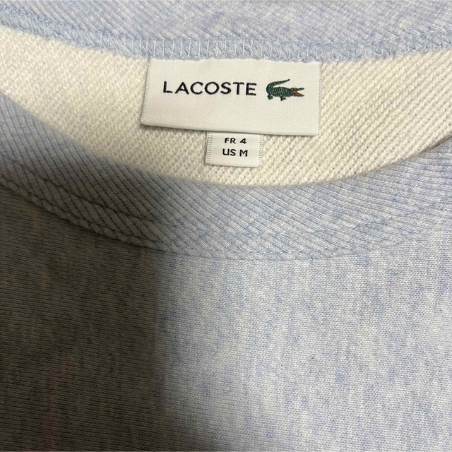 LACOSTE(ラコステ)のLACOSTE スウェットトレーナー 水色 霜降り メンズのトップス(スウェット)の商品写真