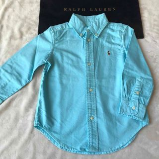 ラルフローレン(Ralph Lauren)の美品　ラルフローレン　オックスフォードシャツ　100(Tシャツ/カットソー)