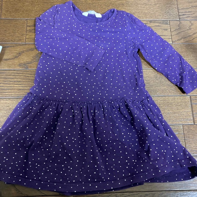 H&M(エイチアンドエム)のH&M 90 ワンピース　長袖 キッズ/ベビー/マタニティのキッズ服女の子用(90cm~)(ワンピース)の商品写真