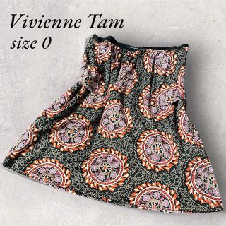 ヴィヴィアンタム(VIVIENNE TAM)の【美品】VIVIENNE TAM スカート パワーネット ひざ丈 人気(ひざ丈スカート)