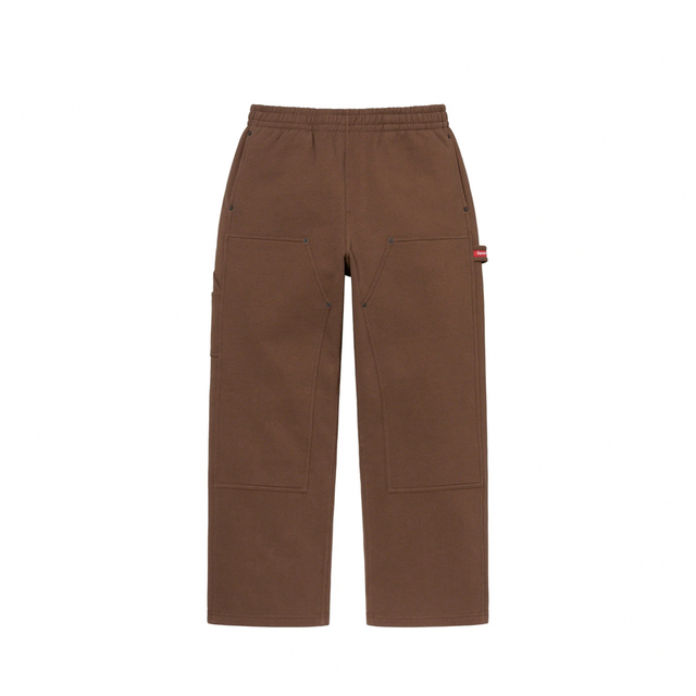 supreme double knee sweat pants