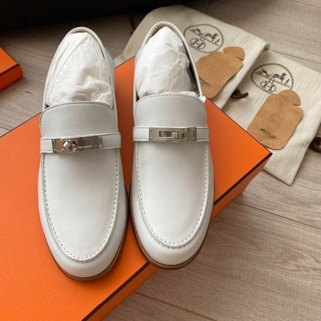 HERMES  エルメス  モカシン  デスタン  37 新品未使用 ローファー