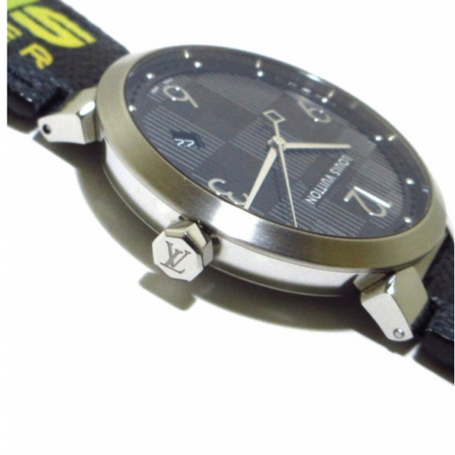 週末値引き　ルイヴィトン/タンブール ダミエ グラフィット 腕時計：Q1D07