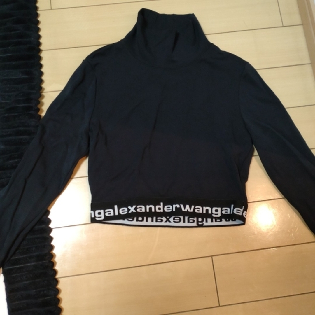 Alexander Wang(アレキサンダーワン)のアレキサンダーワン ロゴタートルネック トップス クロップド レディースのトップス(カットソー(長袖/七分))の商品写真