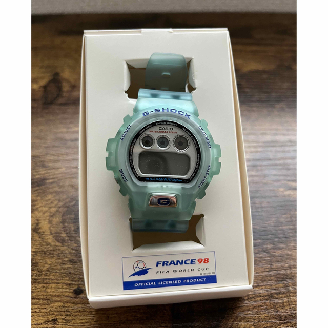 【未使用】G-SHOCK 98年フランスワールドカップモデル ブルー ⚠電池切れ