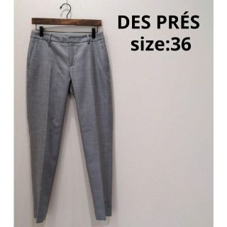 デプレ(DES PRES)のデプレ トゥモローランド 裏付 センタープレス パンツ ビジネス レディース(カジュアルパンツ)