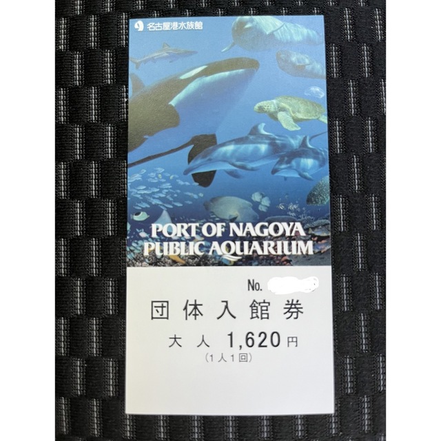 名古屋港水族館　大人　4枚　複数枚可能　団体入館券