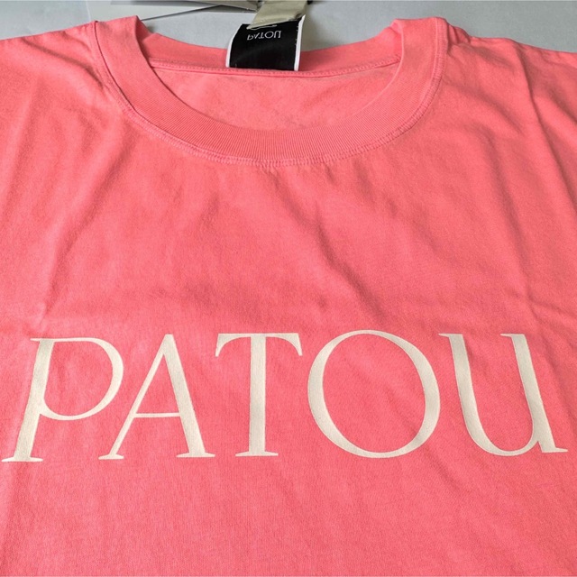 新品未着用 ピンクXS PATOU オーガニックコットン パトゥロゴTシャツ-