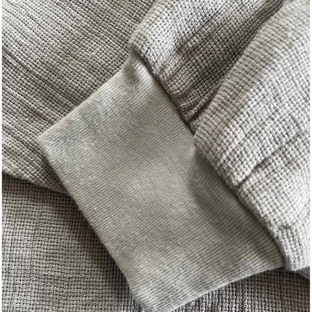 ARGUE(アギュー)の☆美品☆linen panama gauze pullover グレージュ レディースのトップス(カットソー(長袖/七分))の商品写真