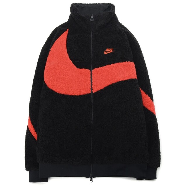 NIKEスウッシュフルジップリバーシブルシェルパ ジャケット ボア-