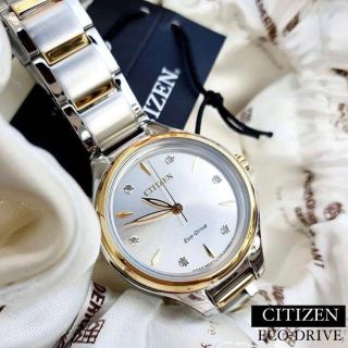 シチズン(CITIZEN)の定価4.3万円★CITIZENドレスウォッチ エコドライブ 新品 ダイヤモンド(腕時計)