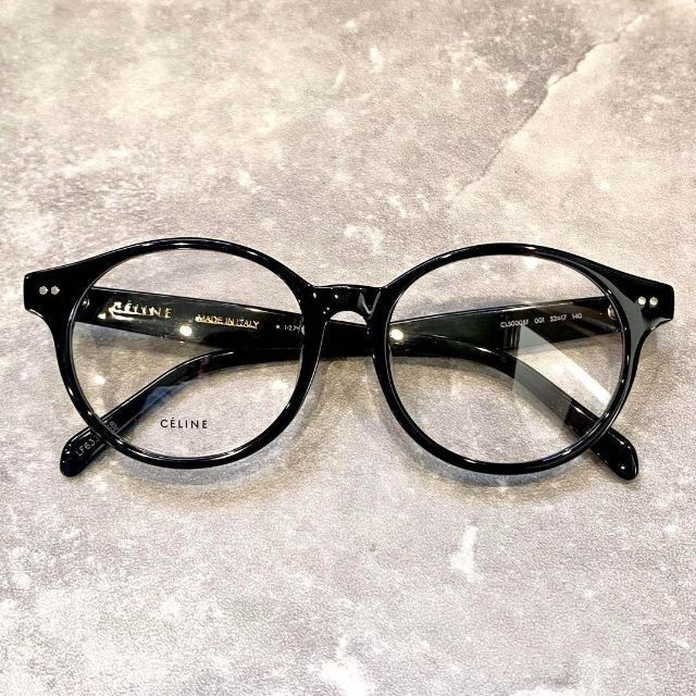 大特価!新品未使用 CELINE セリーヌメガネ CL50008Fブラック眼鏡-
