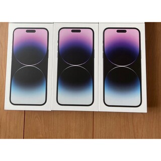 iPhone14ProMax256GB×3台　パープル　新品未開封(スマートフォン本体)