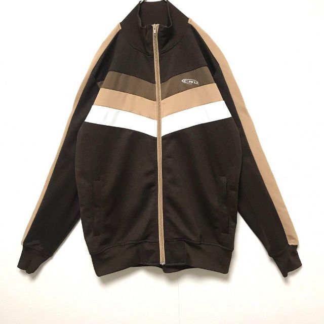 CRU - 00's CRU トラックジャケット ブラウン ジャージ Y2Kの CRU - 00's CRU トラックジャケット ブラウン ジャージ Y2Kの