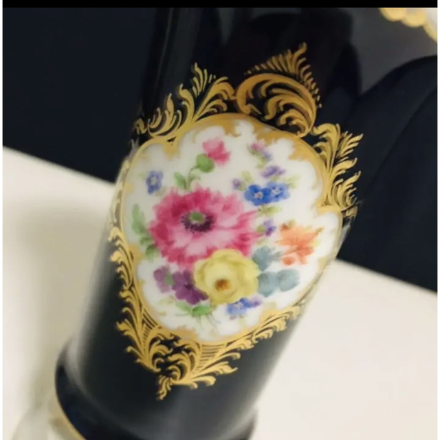 MEISSEN(マイセン)のマイセン　コバルト　5つ花　花瓶 インテリア/住まい/日用品のキッチン/食器(食器)の商品写真