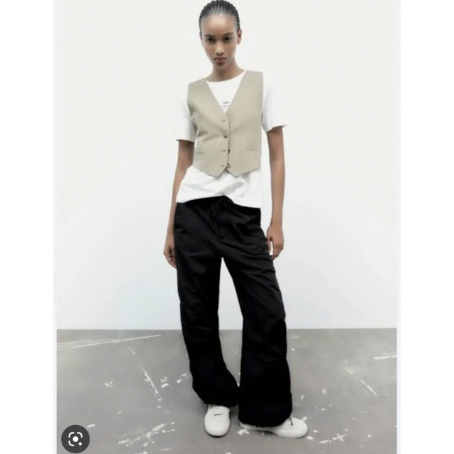 ZARA - ZARA パラシュートパンツカーゴパンツ ジョガーパンツの ZARA - ZARA パラシュートパンツカーゴパンツ ジョガーパンツの