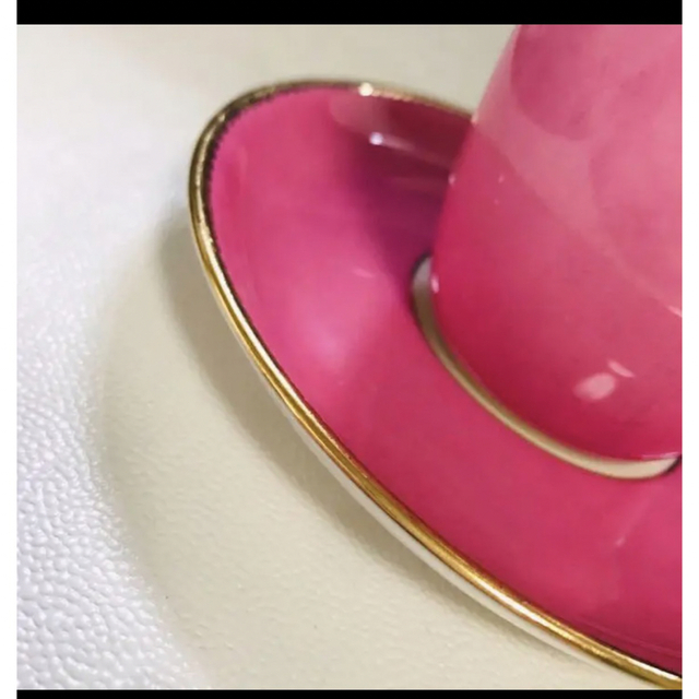 MEISSEN(マイセン)のティファニー　コウルドン  フリル  ピンク　キャビネットカップ インテリア/住まい/日用品のキッチン/食器(食器)の商品写真