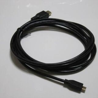 Micro HDMI Dタイプ - HDMI (Aタイプ) 変換 ケーブル 3m(映像用ケーブル)