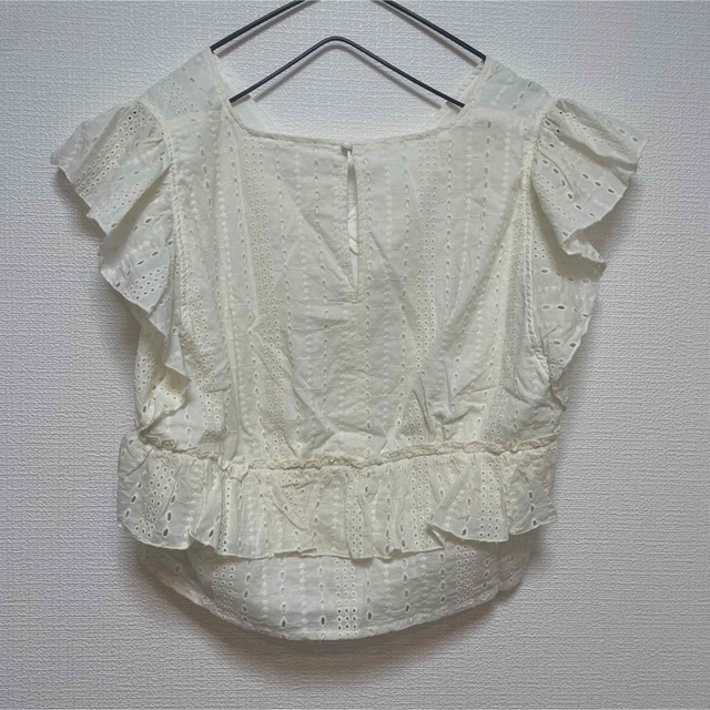 moussy 美品 レース tops LACE FRILL TOP