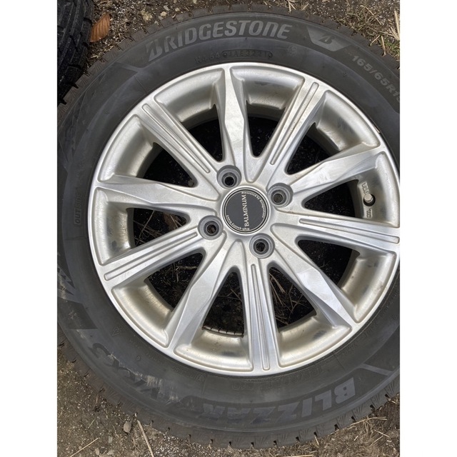 BRIDGESTONE 165/65R15 21年製 タイヤホイールセット-