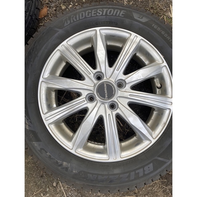 BRIDGESTONE 165/65R15 21年製　タイヤホイールセット