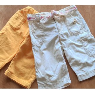 GAPショートパンツ 2着セット　女の子　150 イエロー & ホワイト　デニム(パンツ/スパッツ)