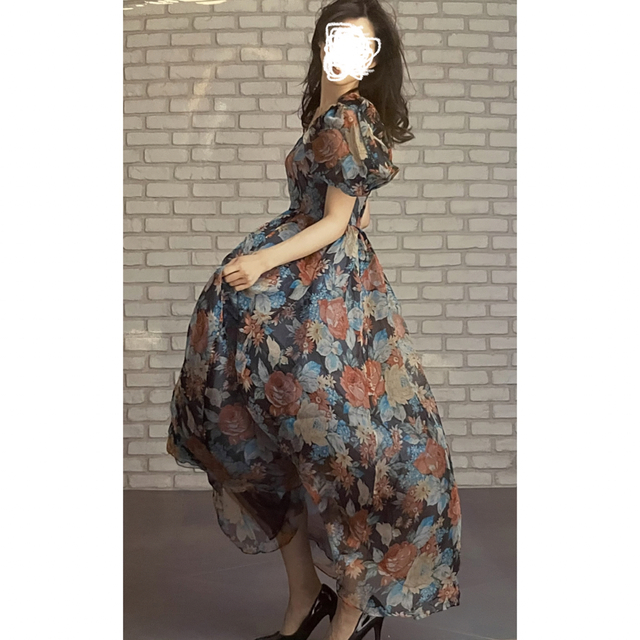 ハナサユ　ドレス　ワンピース レディースのワンピース(ロングワンピース/マキシワンピース)の商品写真