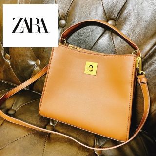 ザラ(ZARA)の【送料込】美品　ZARA　人気ハンドバッグ(ハンドバッグ)