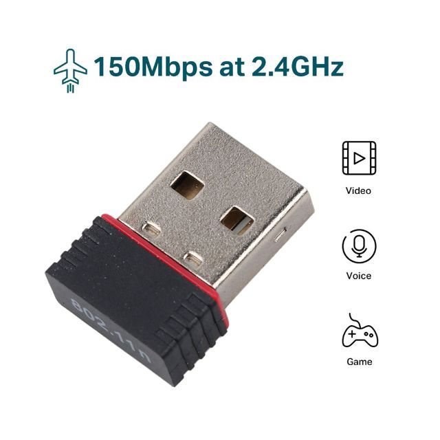 【2個セット】無線LAN WiFi 子機 USB 無線アダプター ドングル スマホ/家電/カメラのPC/タブレット(PCパーツ)の商品写真