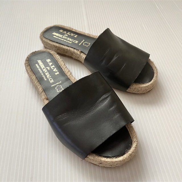 AMERICAN RAG CIE(アメリカンラグシー)のSALVI × AMERICAN RAG CIE レザーエスパドリーユサンダル レディースの靴/シューズ(サンダル)の商品写真