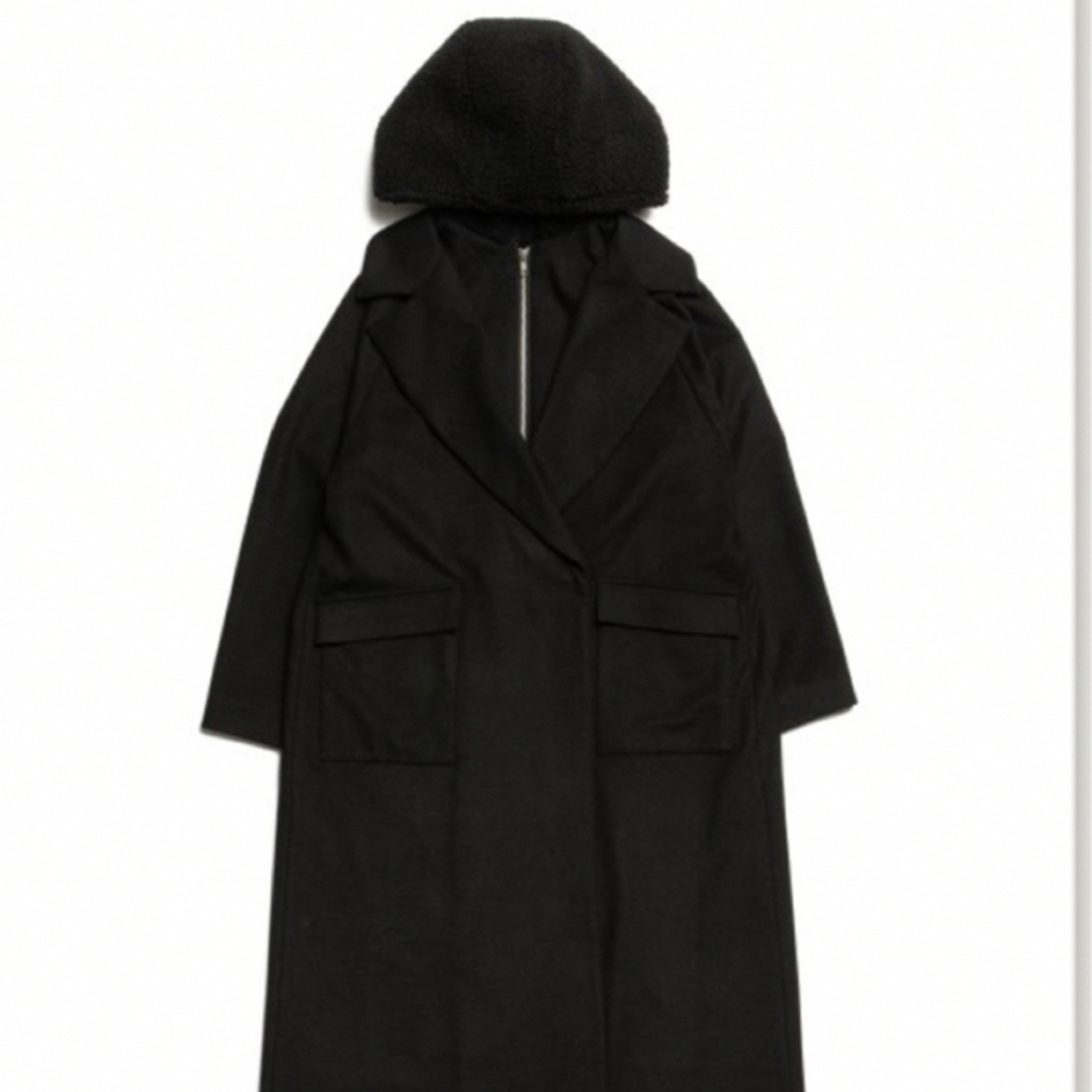 【RIELLE riche】Hood Boa Chester Coat レディースのジャケット/アウター(ロングコート)の商品写真